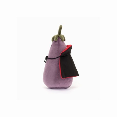 Jellycat Vivacious Aubergine Vampire Australia | 809375JWI